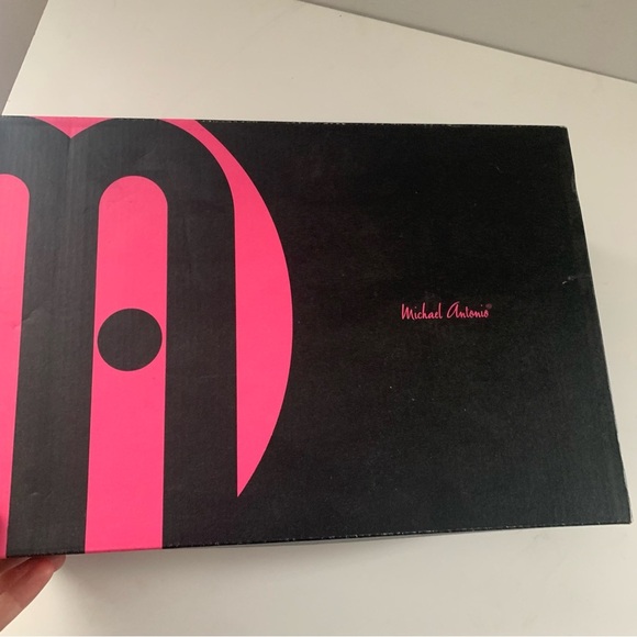 Michael Antonio Over the Knee Burgundy Heeled Suede Boots Size 10 - Picture 7 of 7